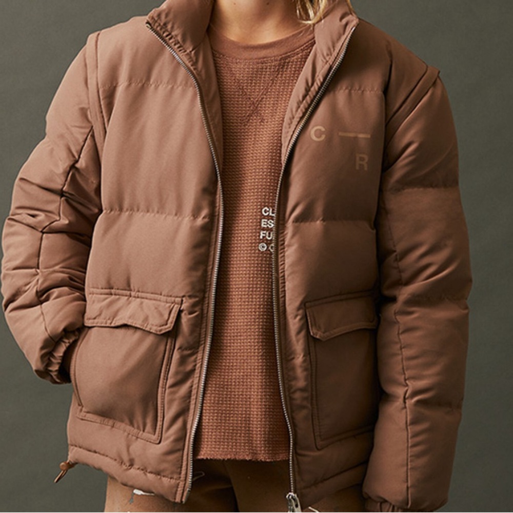 Brown Puffer Jacket pacsun colour range